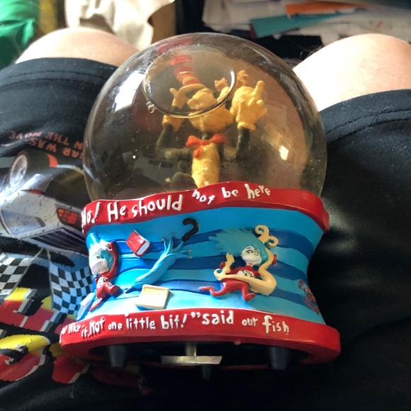 Cat in a hat Cartoon Character Snow Globe - Picture 2 of 5